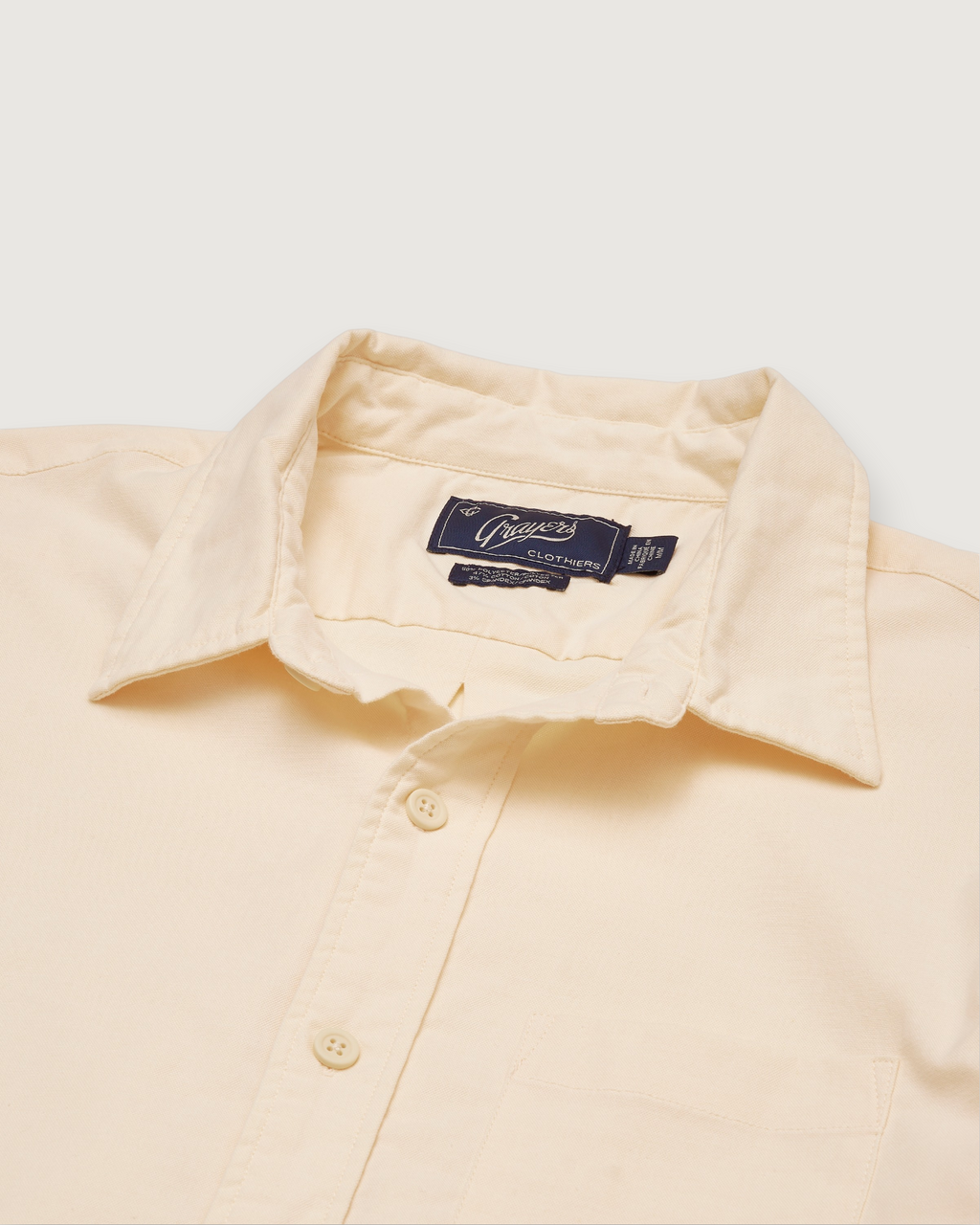 Charles Stretch Oxford Shirt - Cream
