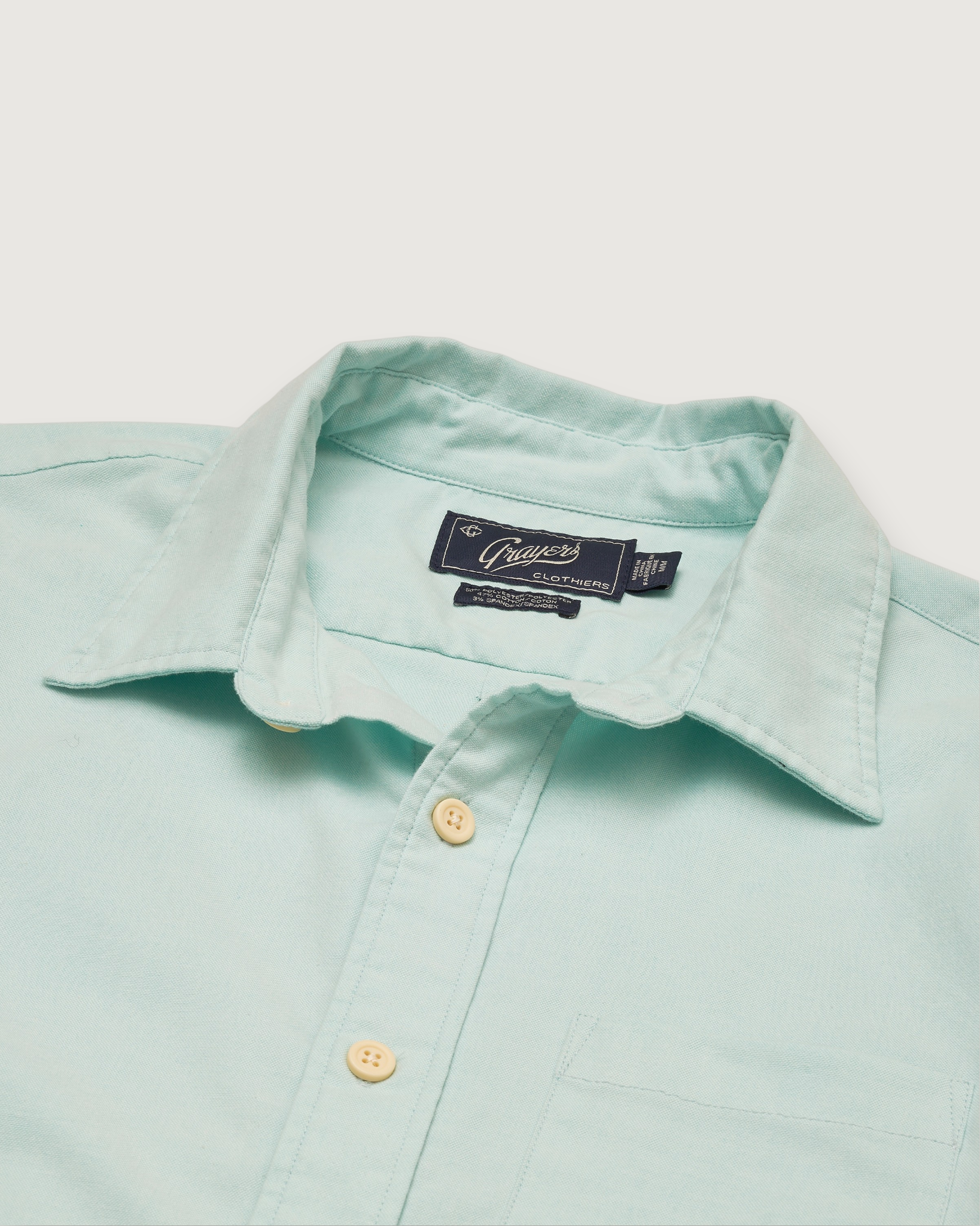 Charles Stretch Oxford Shirt - Seafoam