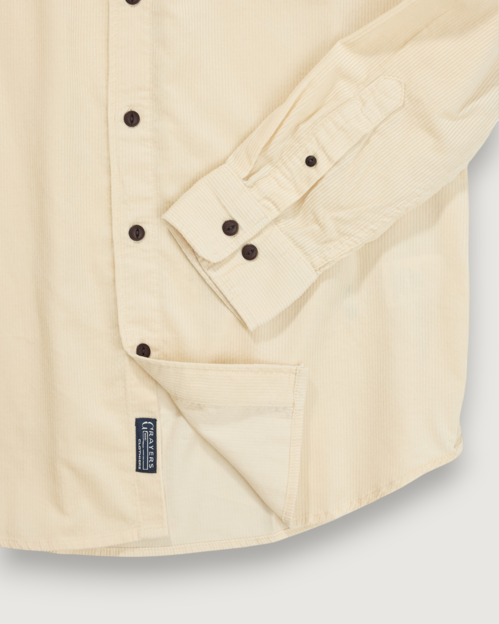 Saratoga Featherweight Corduroy Shirt - Cream