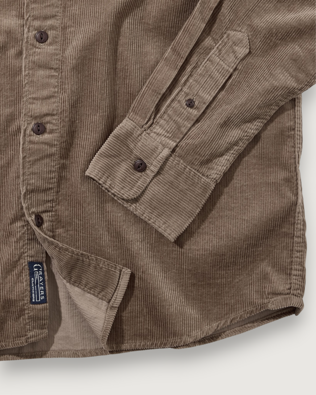 Saratoga Featherweight Corduroy Shirt - Mocha