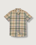 Classic Madras Plaid Short Sleeve Shirt - Lt Blue Cream Plaid
