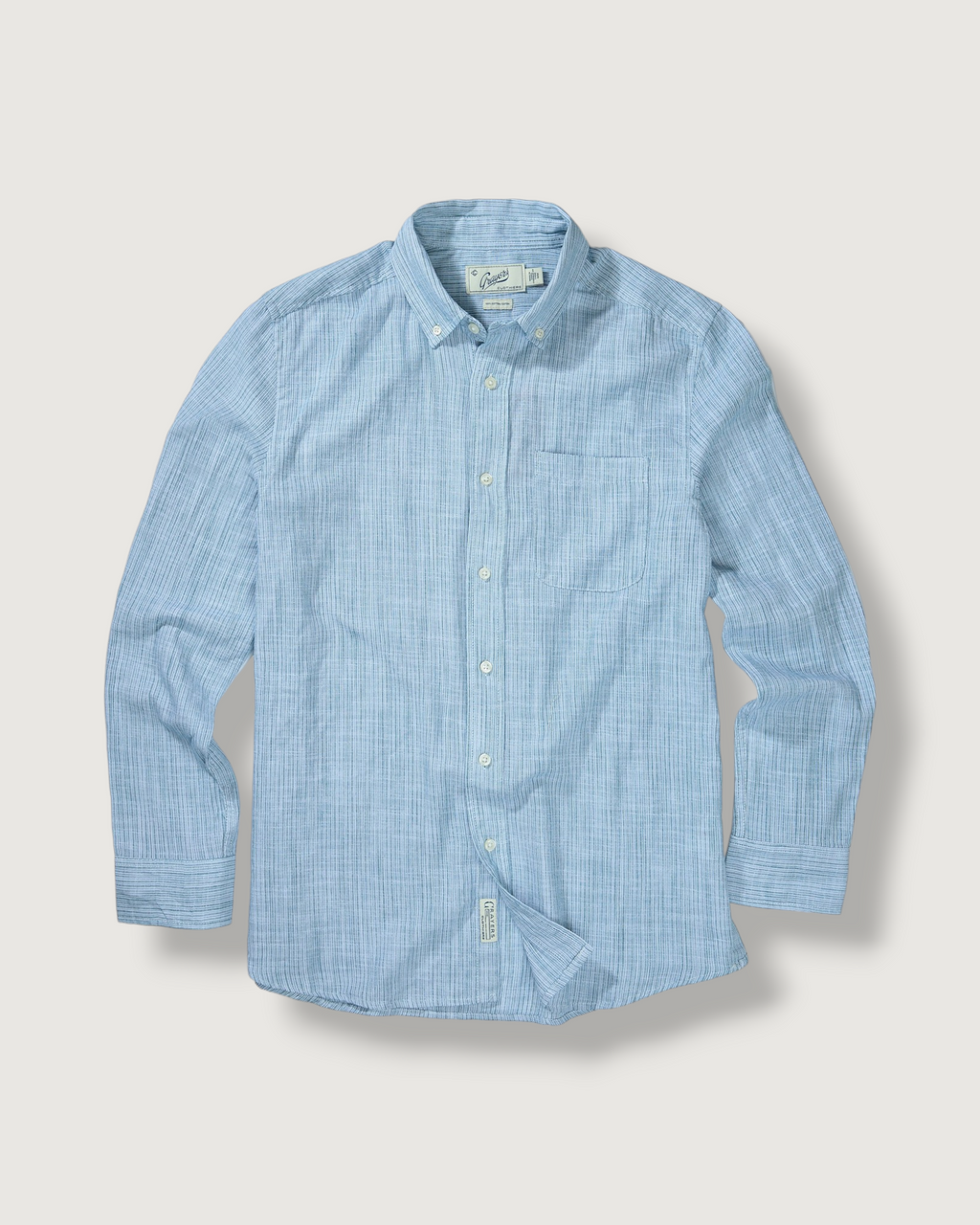 The Weaver's Stripe Shirt - Navy Cream
