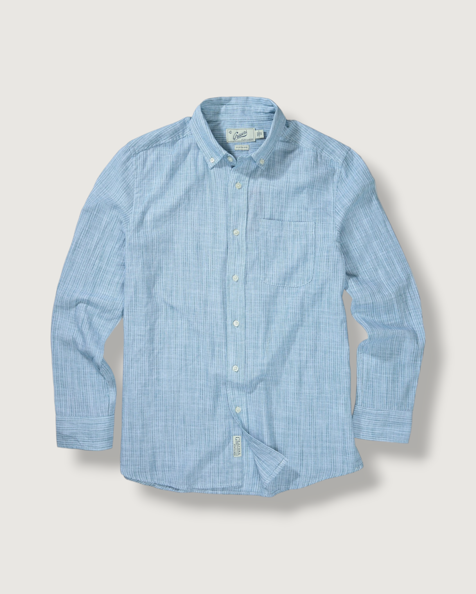 The Weaver's Stripe Shirt - Navy Cream