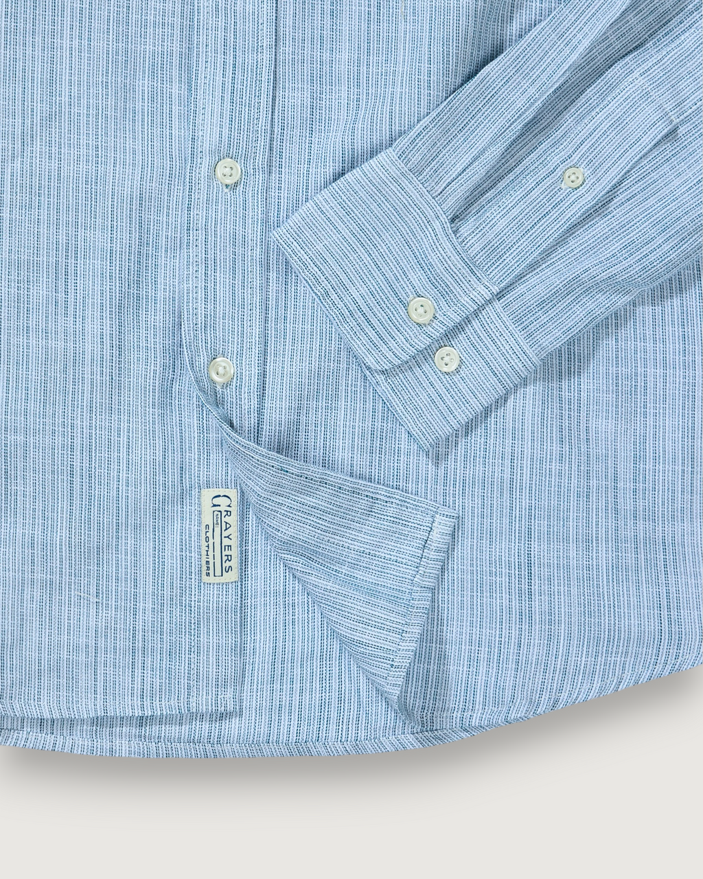 The Weaver's Stripe Shirt - Navy Cream
