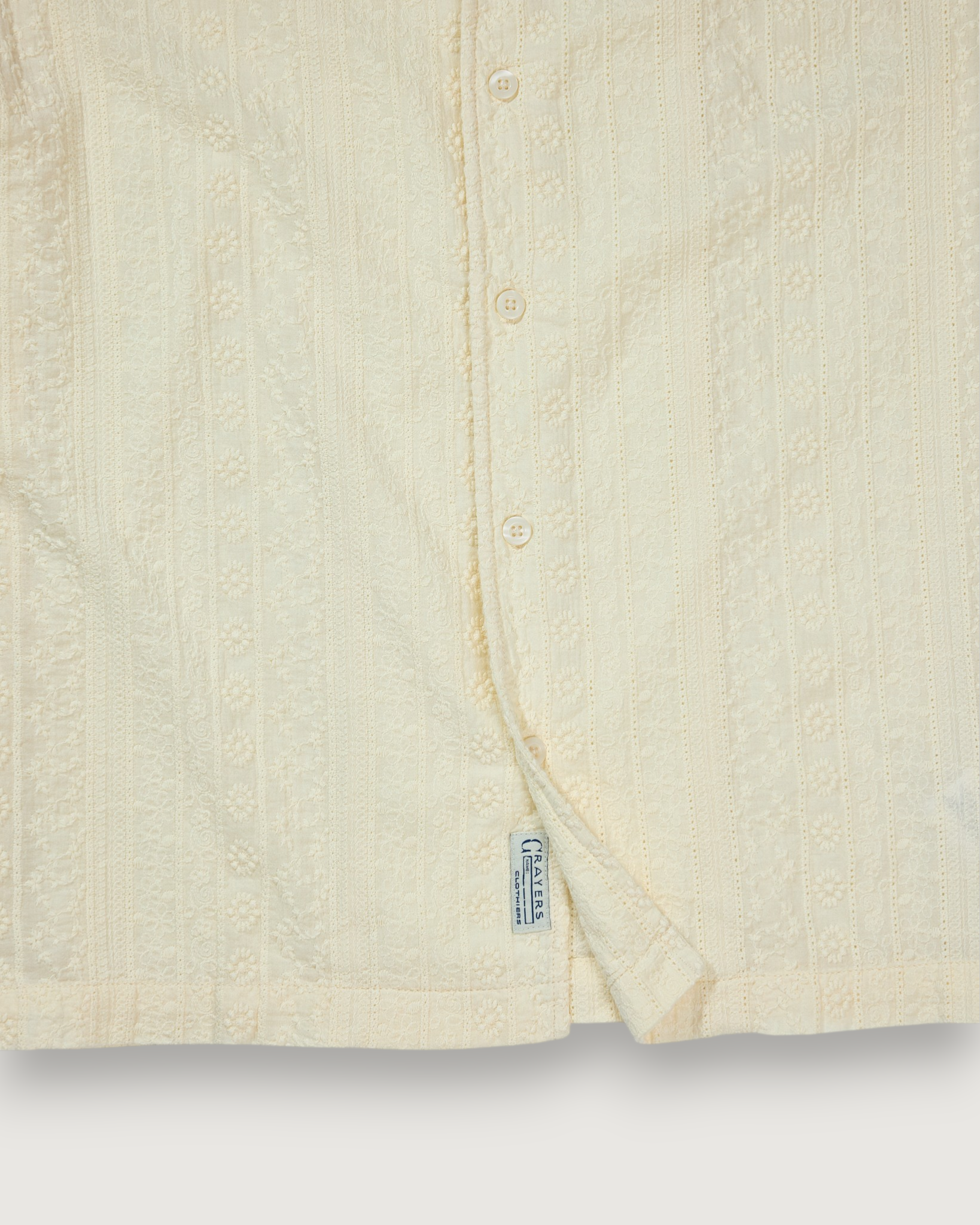 Resort Embroidered Shirt - Ecru
