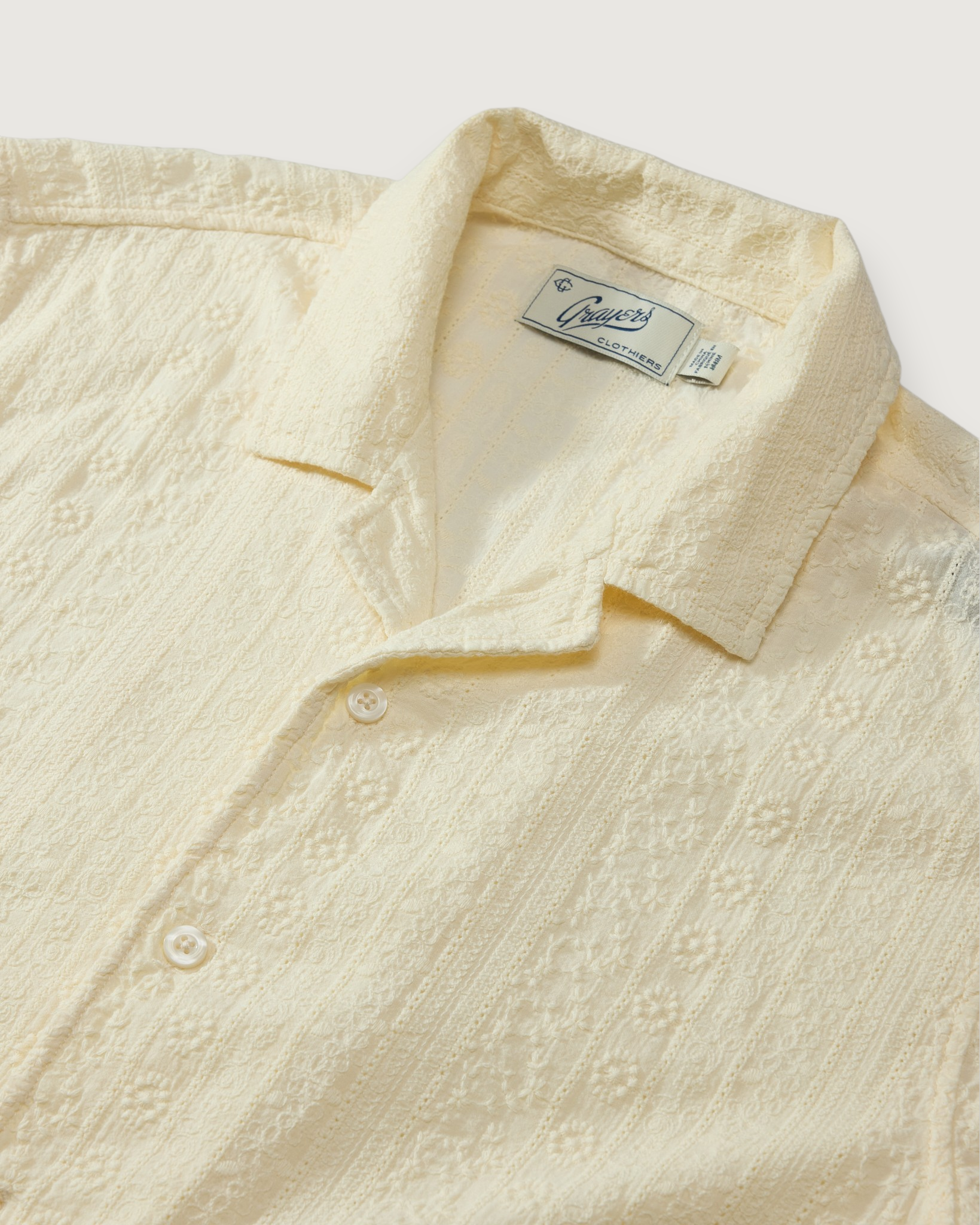 Resort Embroidered Shirt - Ecru