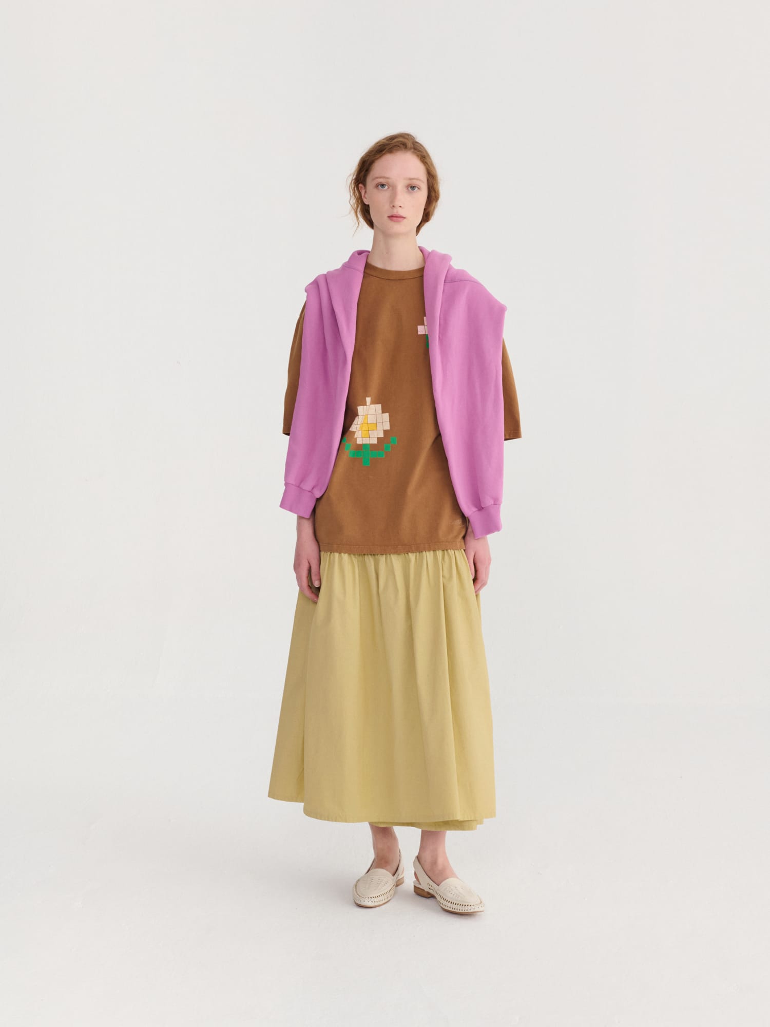 Bobo Choses Pixel Flowers Oversize T-Shirt
