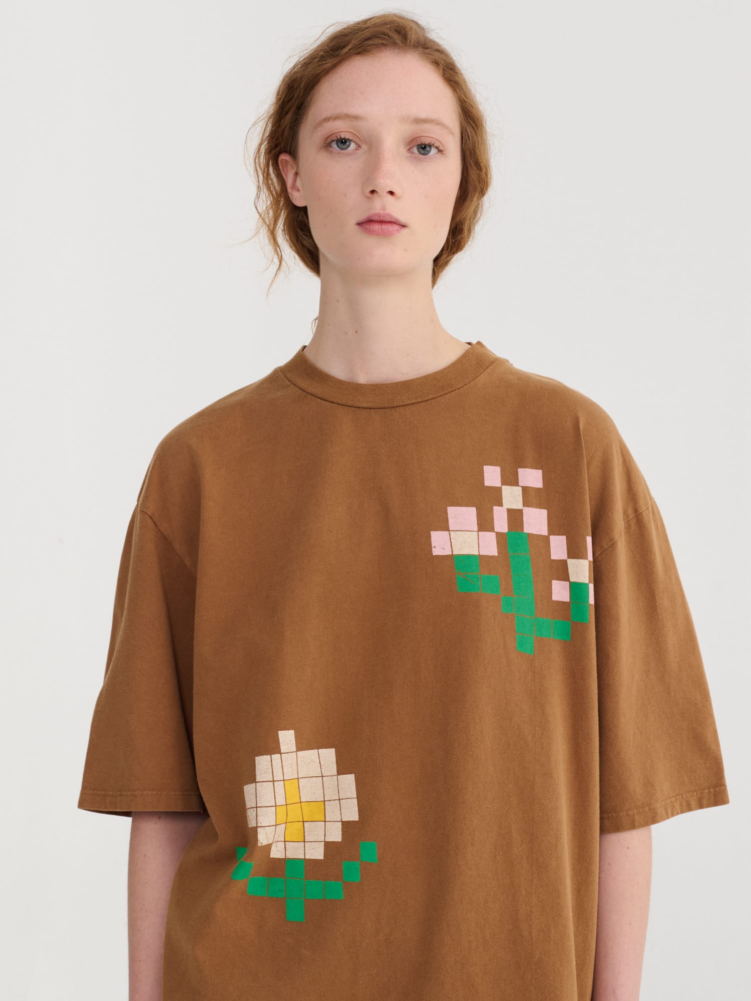 Bobo Choses Pixel Flowers Oversize T-Shirt