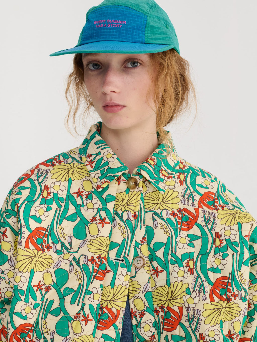 Bobo Choses Herbalist Pattern Quilted Jacket