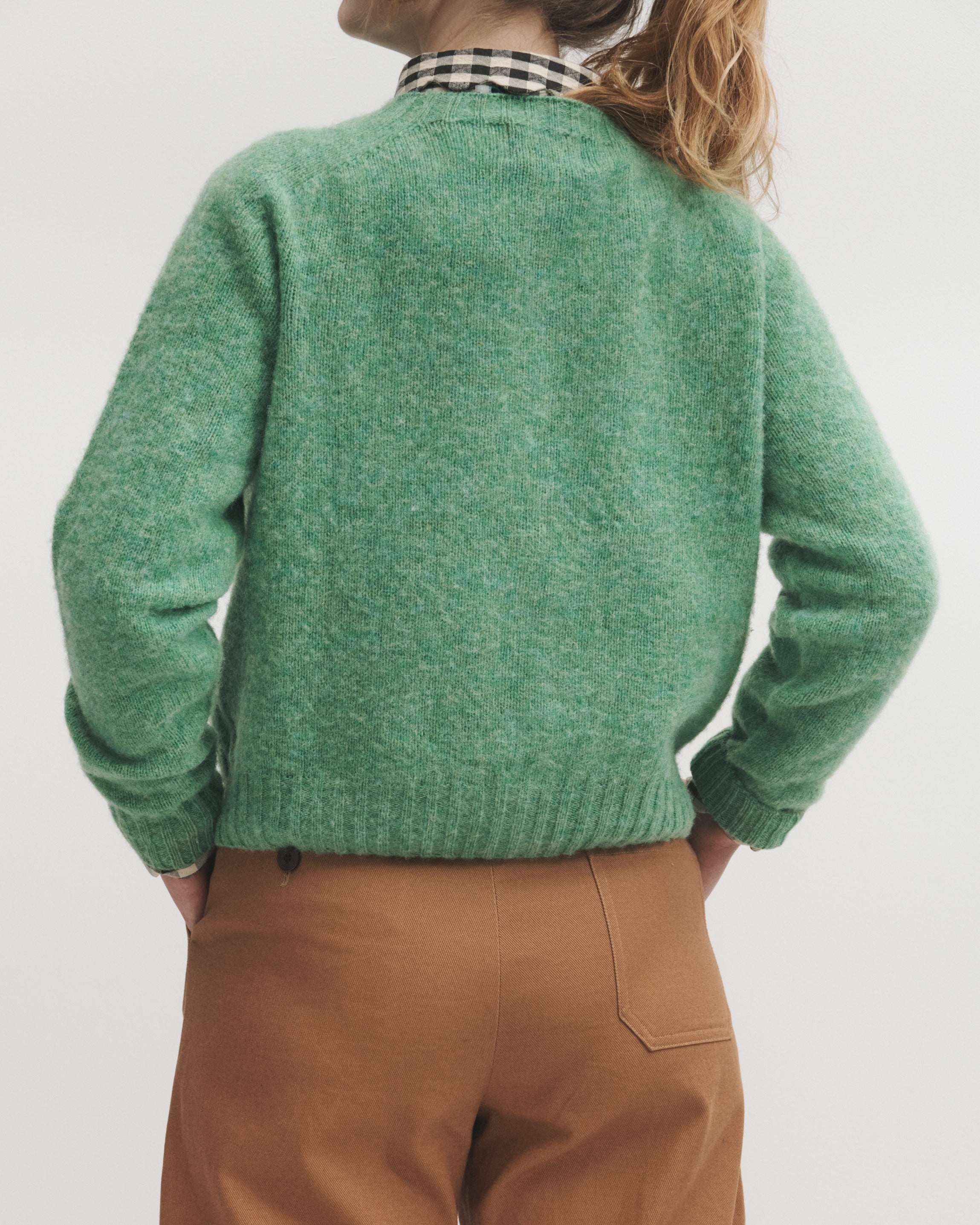 Lowie Mint Brushed Boxy Cardigan