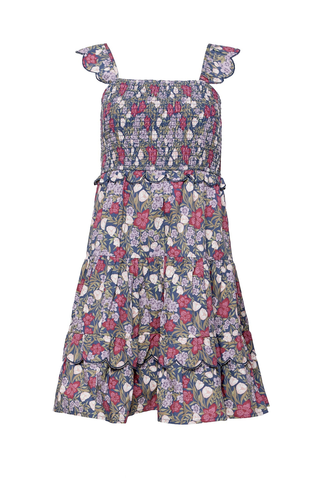 Blossom Dress in Navy Meadow