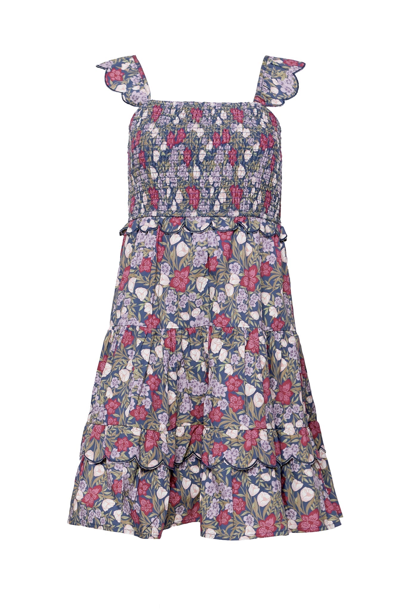 Blossom Dress in Navy Meadow