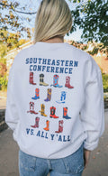 charlie southern: sec boot sweatshirt