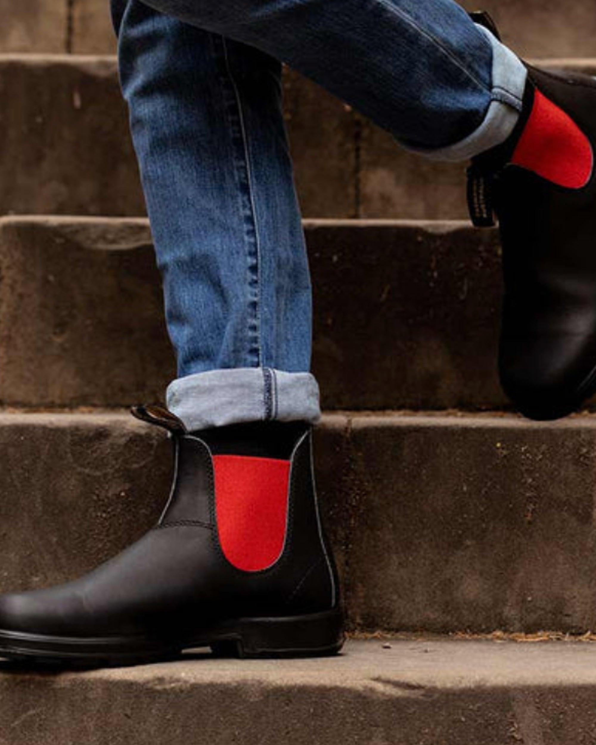 Blundstone 508 Voltan Black & Red Boots