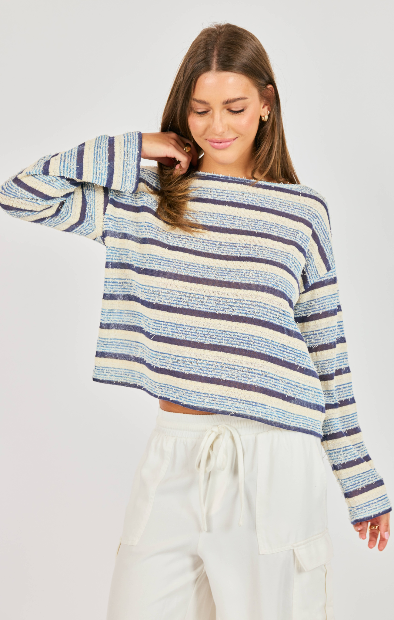 Beach Stripe Knit Top