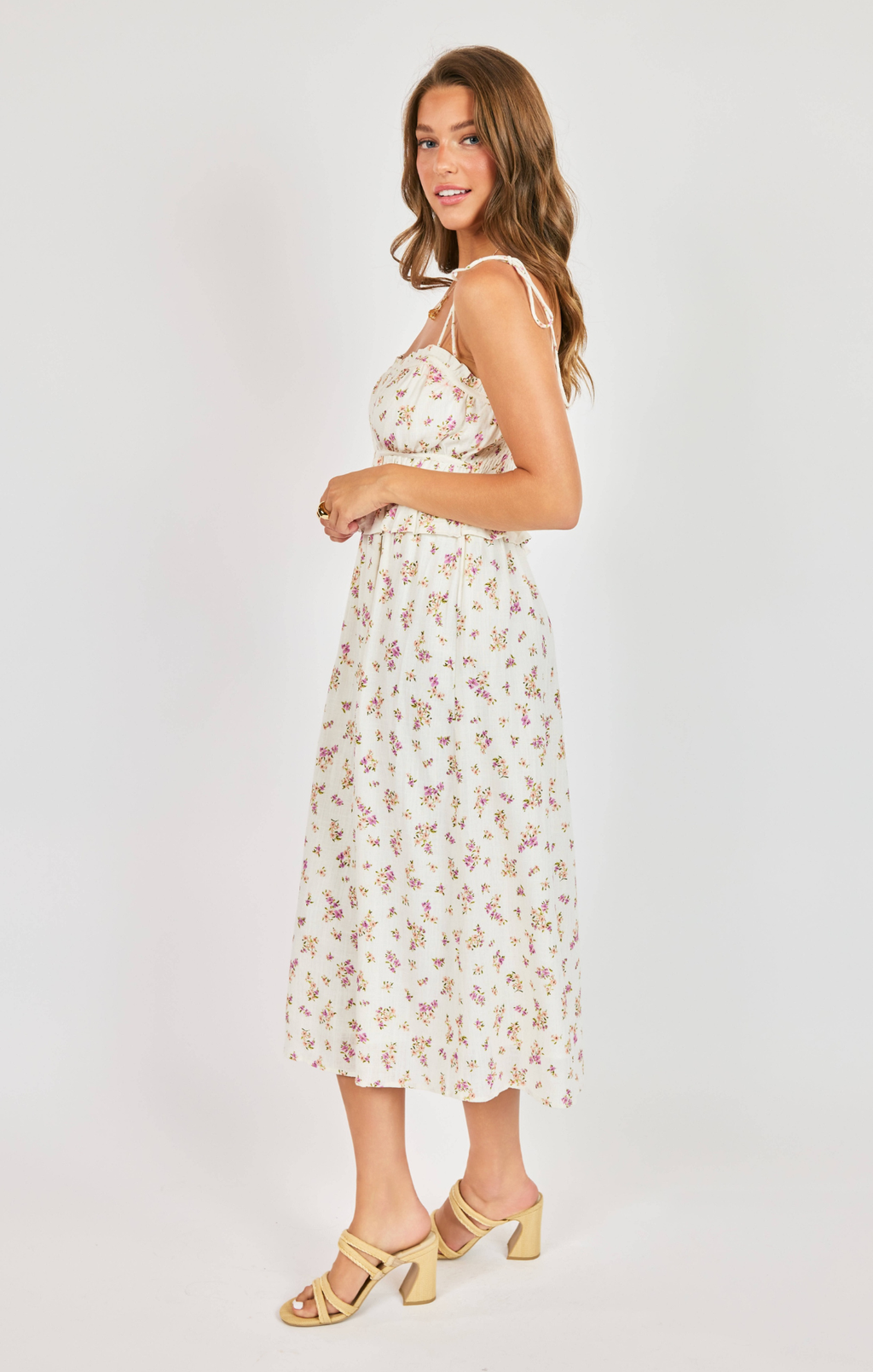 Bouquet Sweetheart Midi Dress