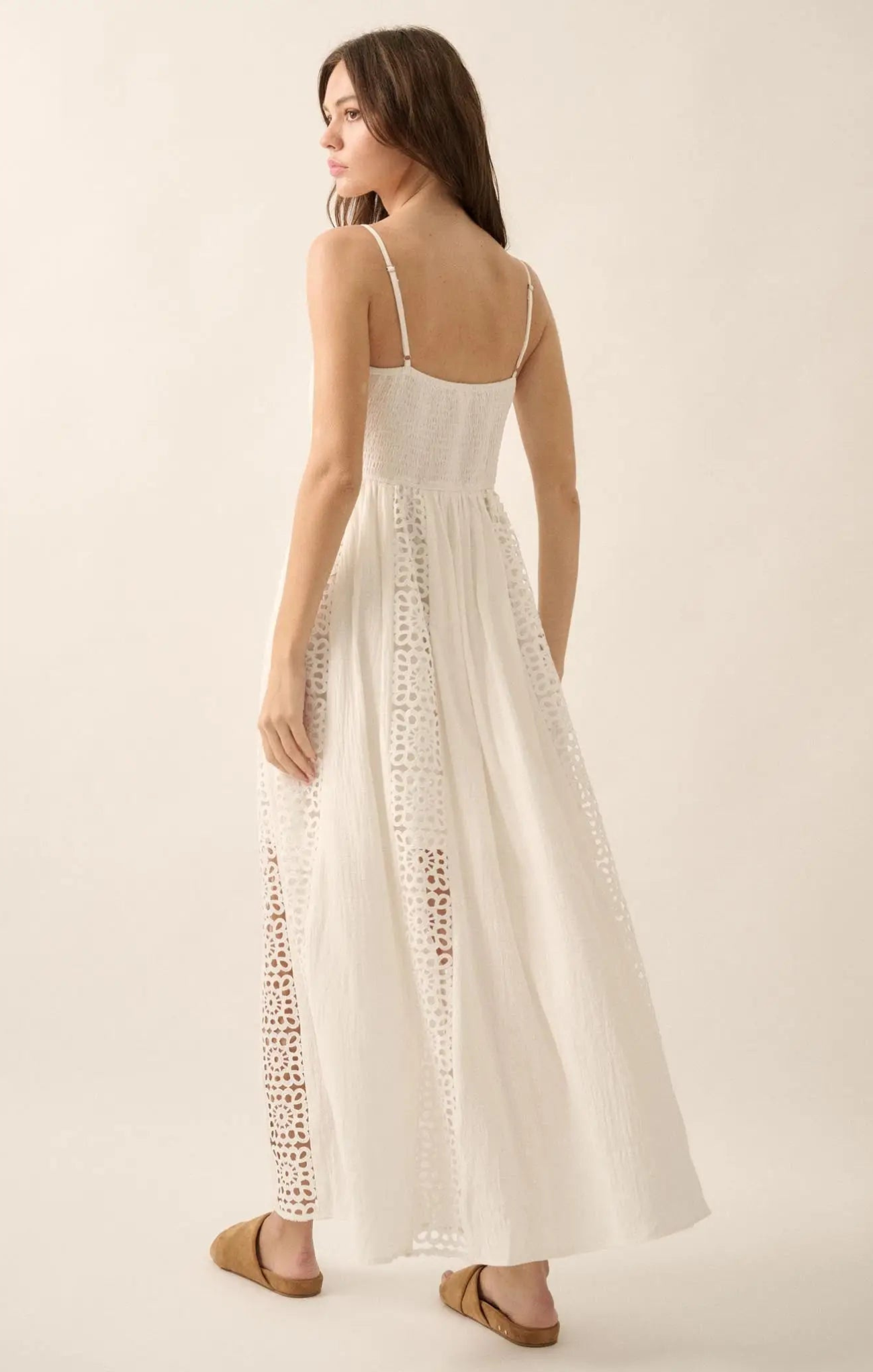 Emma Crochet Lace Maxi Dress