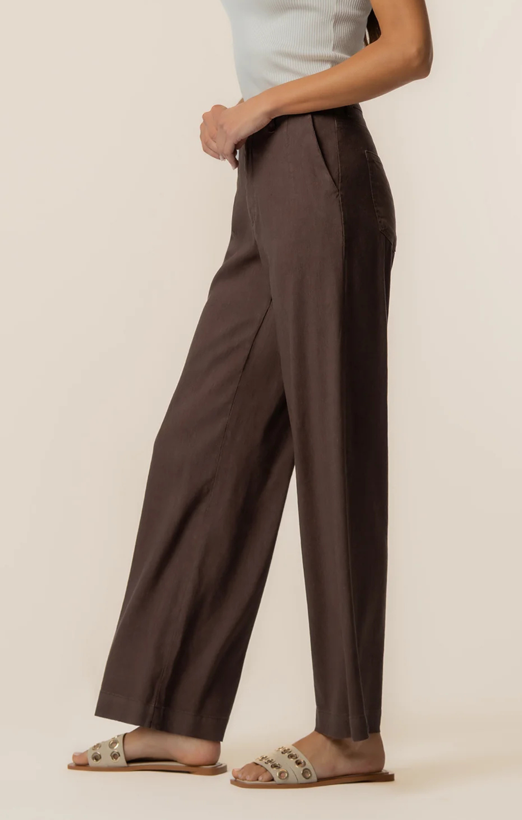 Meg High Rise Wide Straight Pant