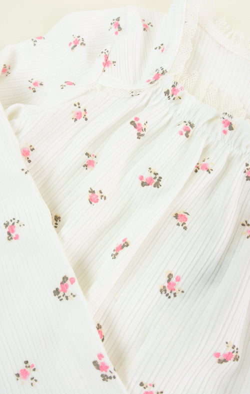 Adalynn Smocked Floral Mini Shirt